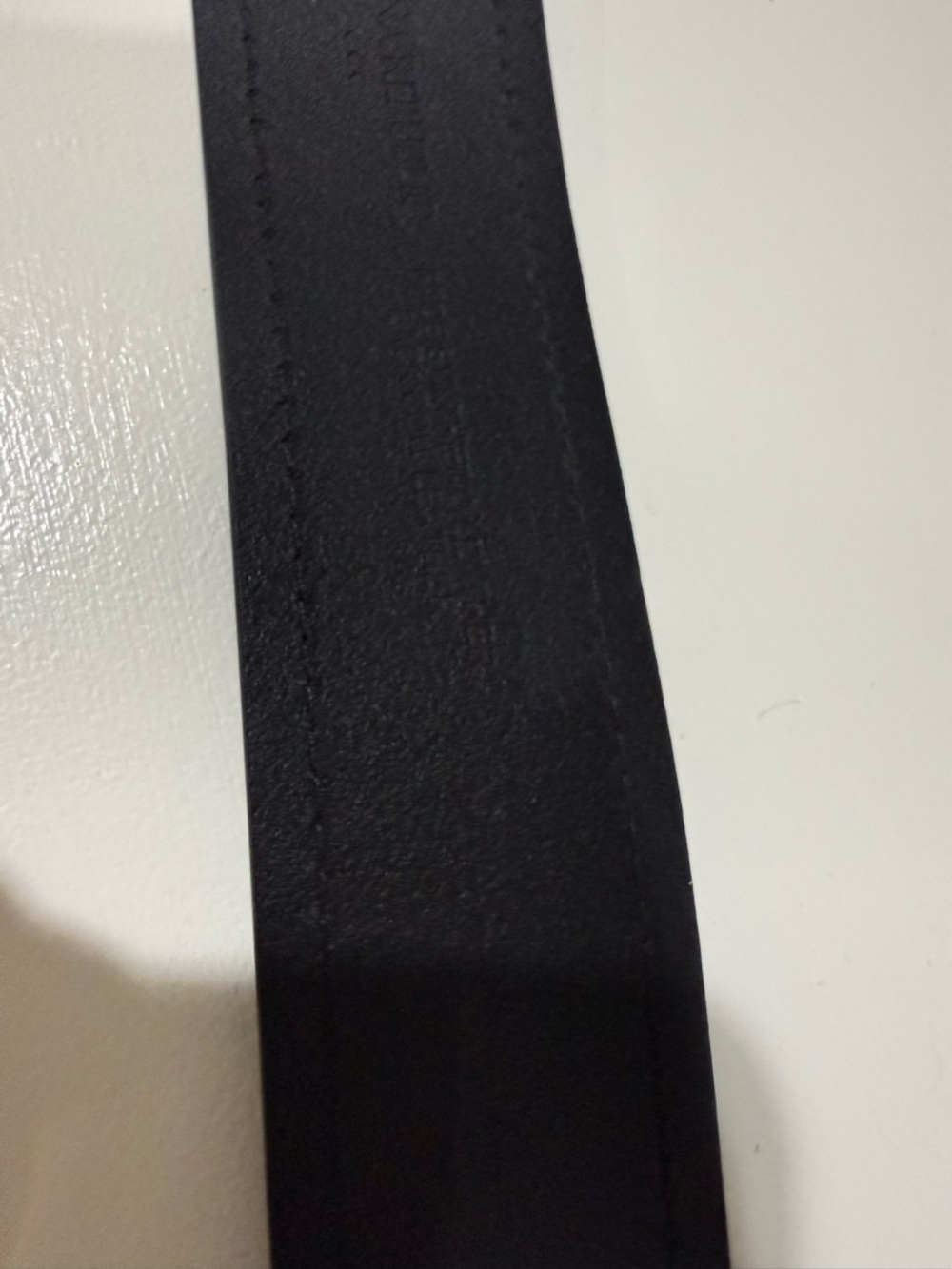 Banana Republic minimalist,Black Leather Belt with Gold Buckle xl - Picture 5 of 5